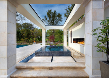 Modern hot tub design with clean lines and a sleek aesthetic