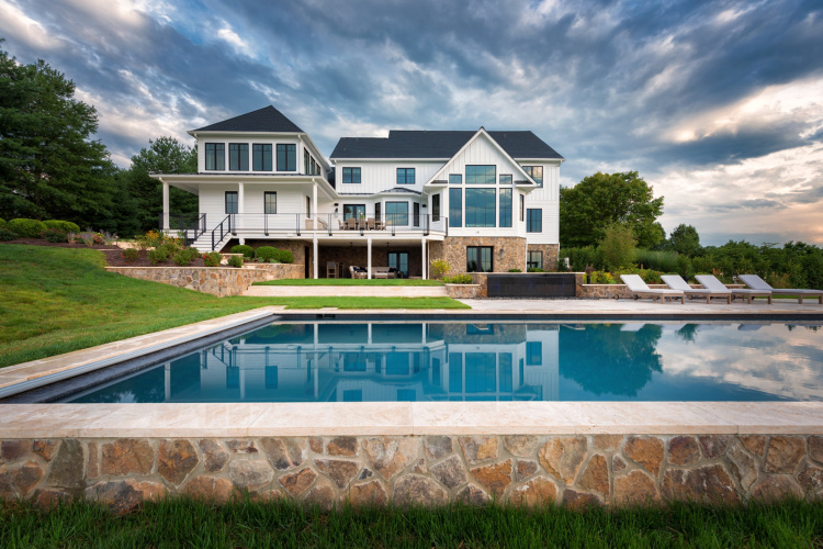 Modern Farmhouse with Luxury Landscaping