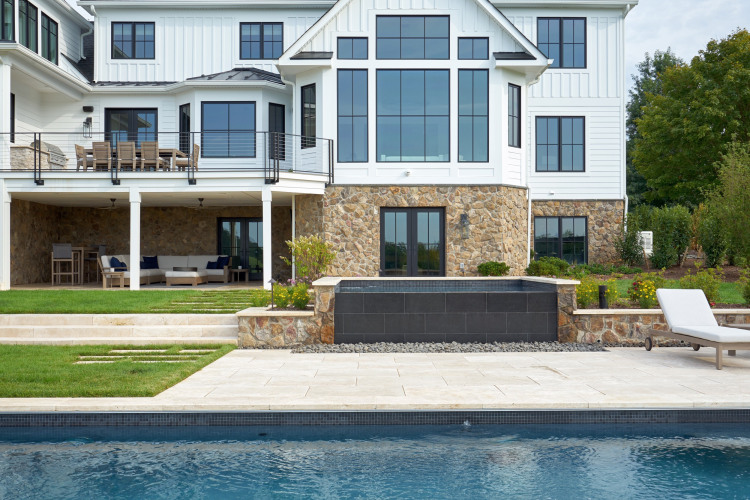 Modern Farmhouse with Outdoor Design by Landscaping Company