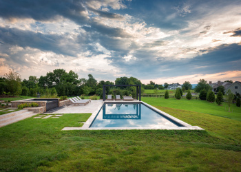 Modern Farmhouse Landscape Architect for Custom Pool Design