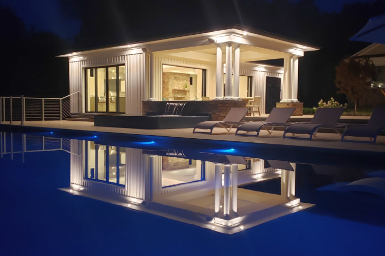 Shenandoah-Retreat-Outdoor Design at Night