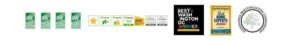 Awards from LCA, Houzz, Best Washington DC 2021 winner, Best home experts 2021 and Alexandria beautification commission