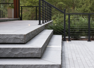 Stone steps in landscape design in Washington DC