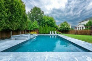 pool design Great Falls, VA in a backyard