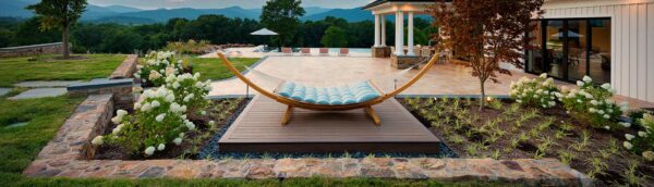 Hammock on a Custom Deck Overlooking Mountains in Sterling, VA